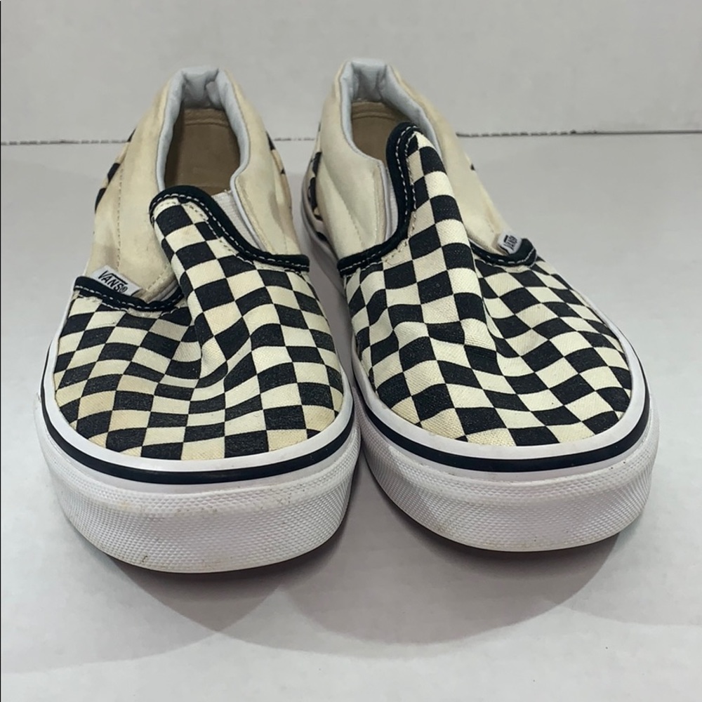 Youth checkered Vans